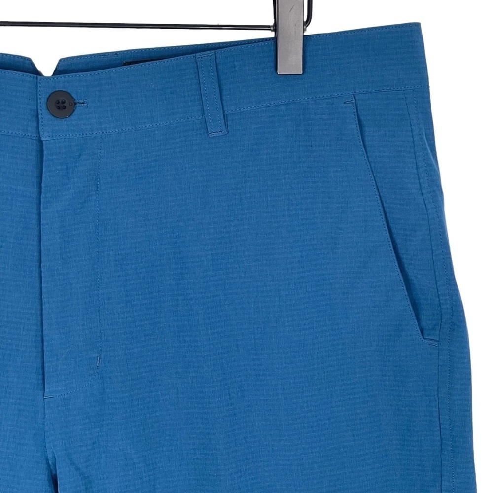 Dunning Golf Shorts Mens 36 x 10" Golf Performance Stretch Ventilated Blue - Picture 2 of 9